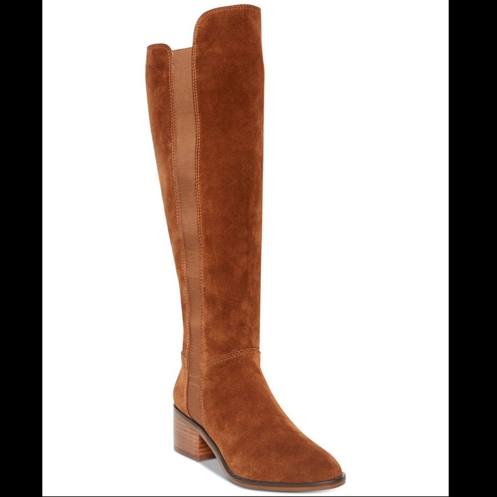 Steve Madden Gisselle Riding Boots Suede Leather